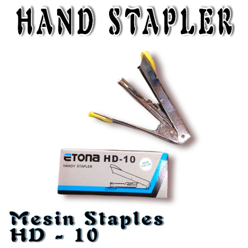

Hand Stapler HD-10 √ Mesin Staples √ Staples