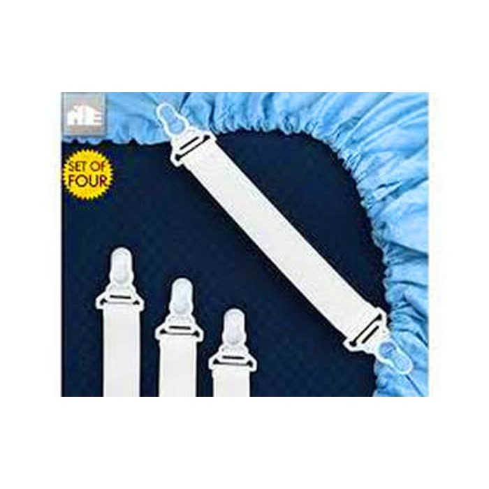 Sheet grippers (1 set/ 4pcs)  kait sprei pengait ujung kasur / jepit sprey springbed bed cover