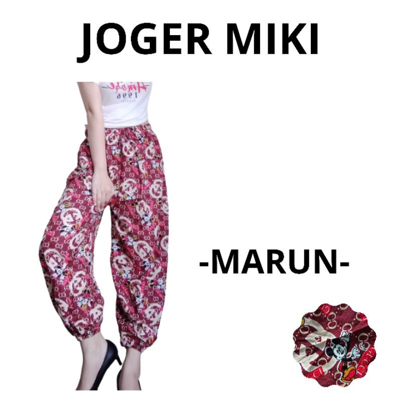 celana rayon / celana joger wanita / joger kekinian / joger trendi