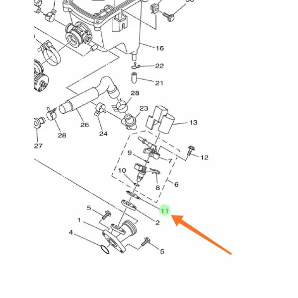 GASKET PACKING PAKING KERTAS INTAKE INTEK INJECTOR INJEKTOR VIXION NVL ORIGINAL YGP 1PA-E3557-00