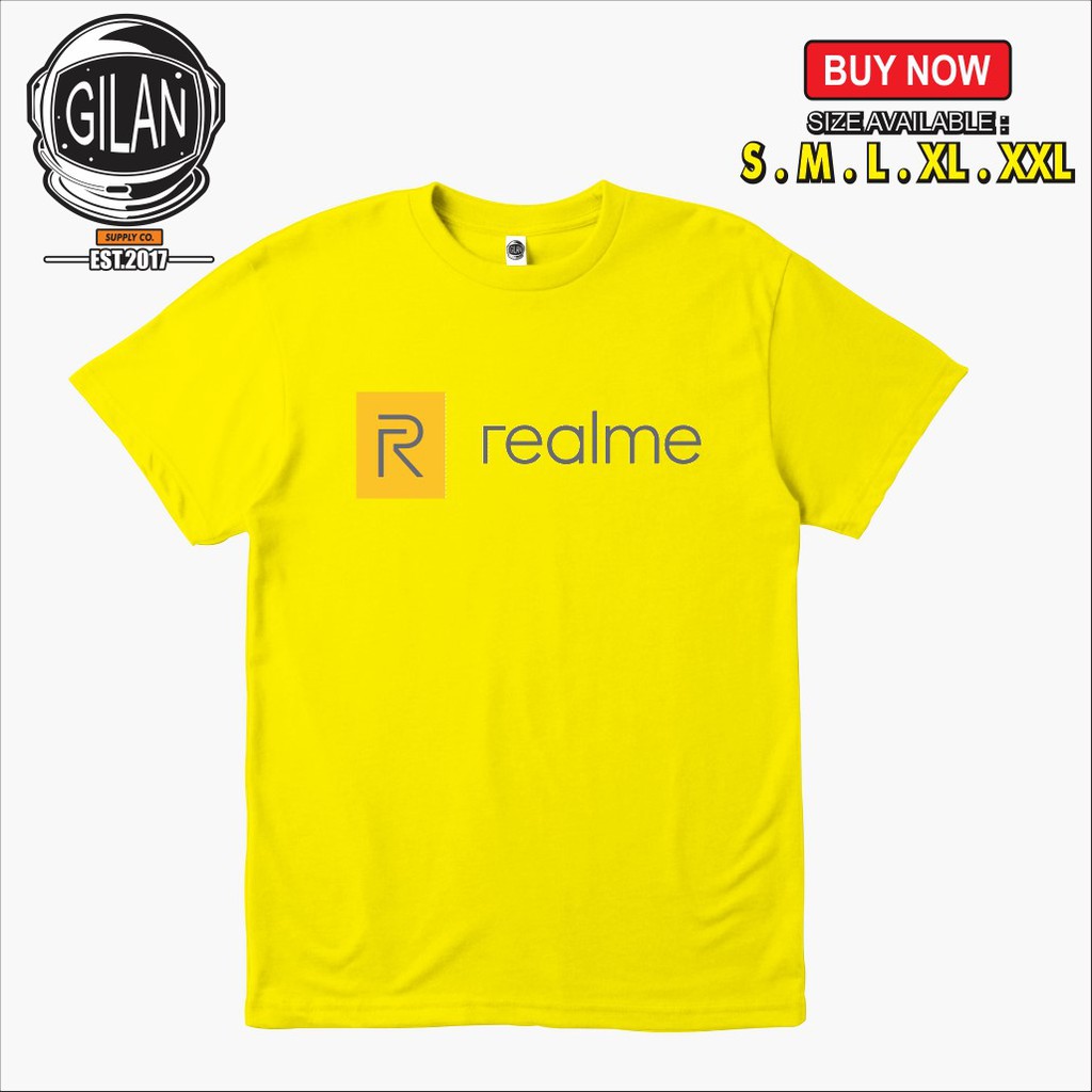 Kaos Baju Realme Realme Xiaomi Smartphone Logo