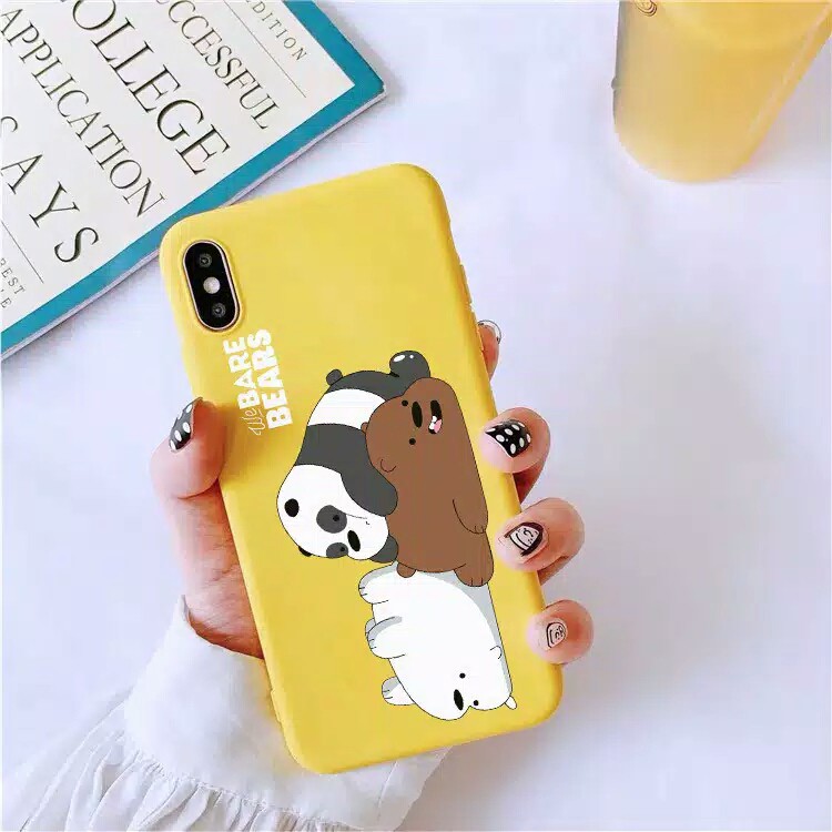 [S21] Soft Case Tpu Bears For Oppo Vivo Samsung Xiaomi Realme Iphone