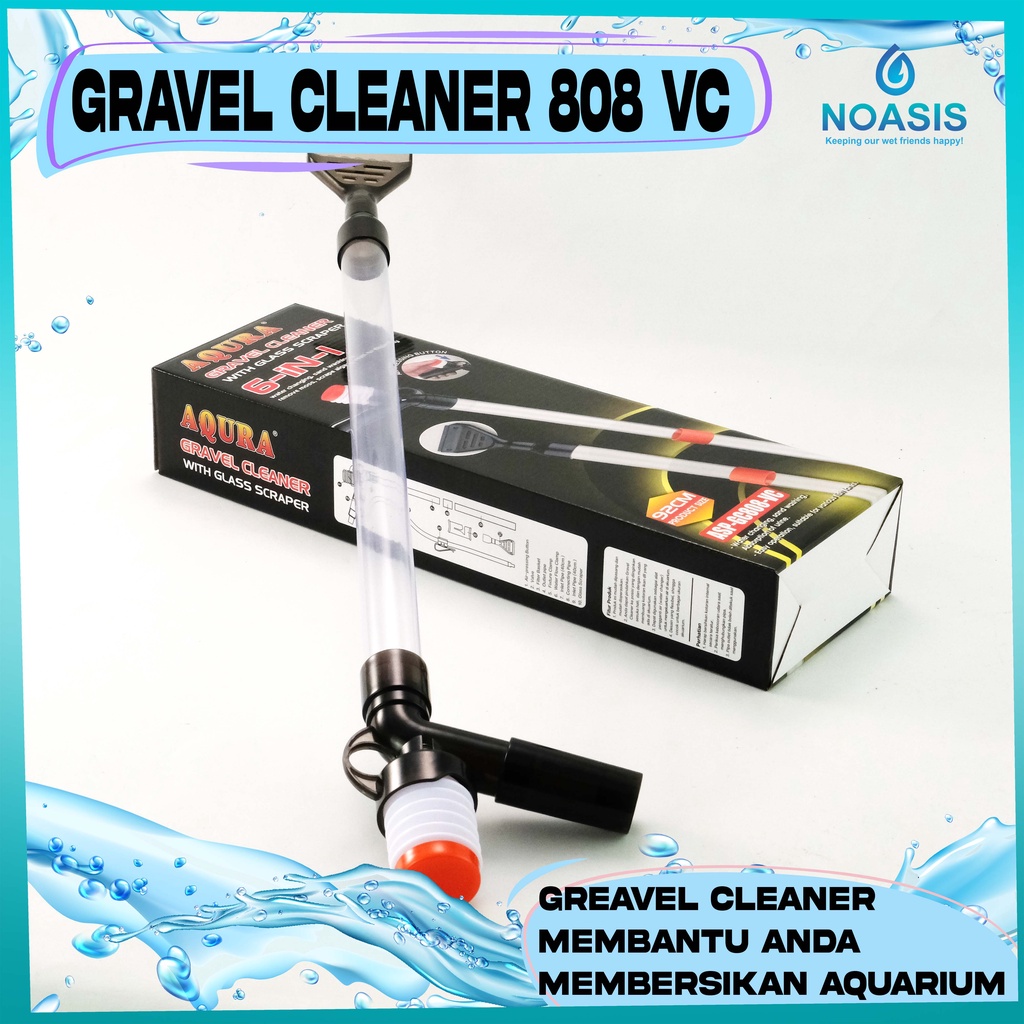 808 PEMBERSIH GRAVEL DENGAN SCRAPER KACA GRAVEL CLEANER WITH GLASS SCRAPER