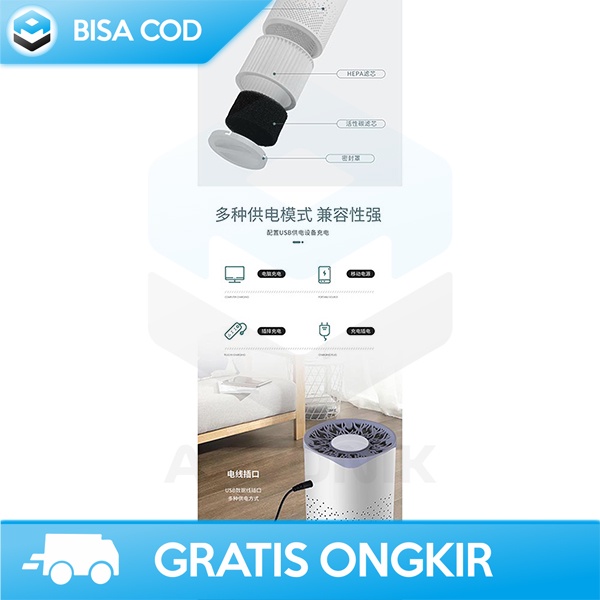 AIR PURIVIER CLEANER PEMBERSIH UDARA BY NOBICO BC-AP-01 MINIMALIS ORI