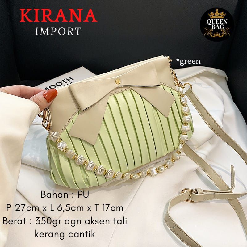 Kirana By Queen Bag | Tas Wanita Terbaru Kekinian | Tas Wanita Aksesoris Kerang Cantik | Tas Wanita 