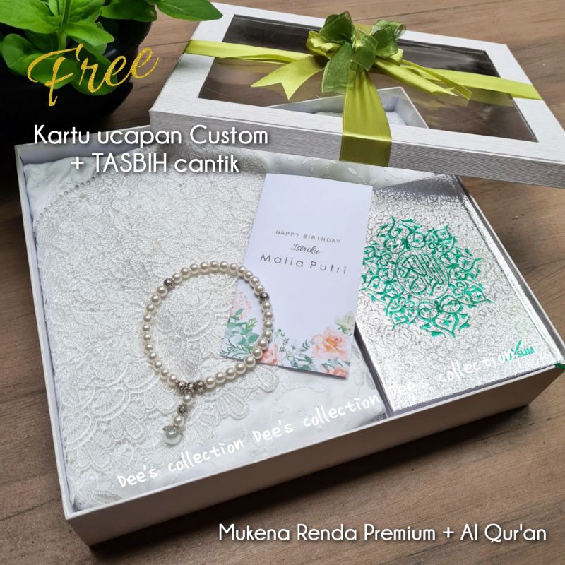 Hampers Kado Mukena Renda Premium  / Paket Kado Ulang Tahun cewek eksklusif