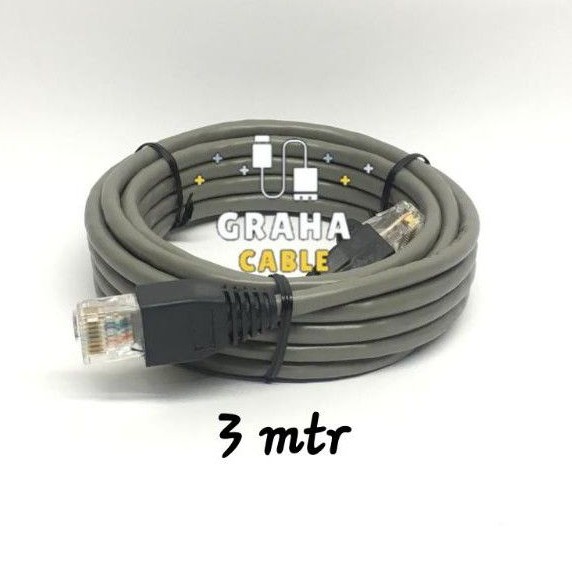 Kabel LAN Cat 5e + Pin RJ45 3Meter