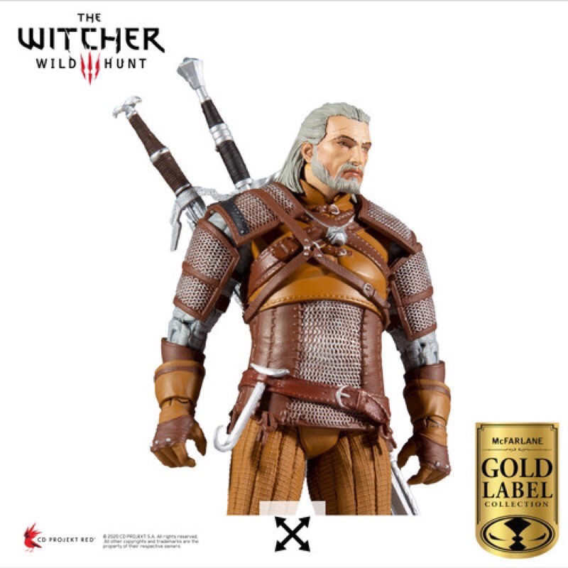 Action Figure Geralt The Witcher Gold Label Mcfarlane