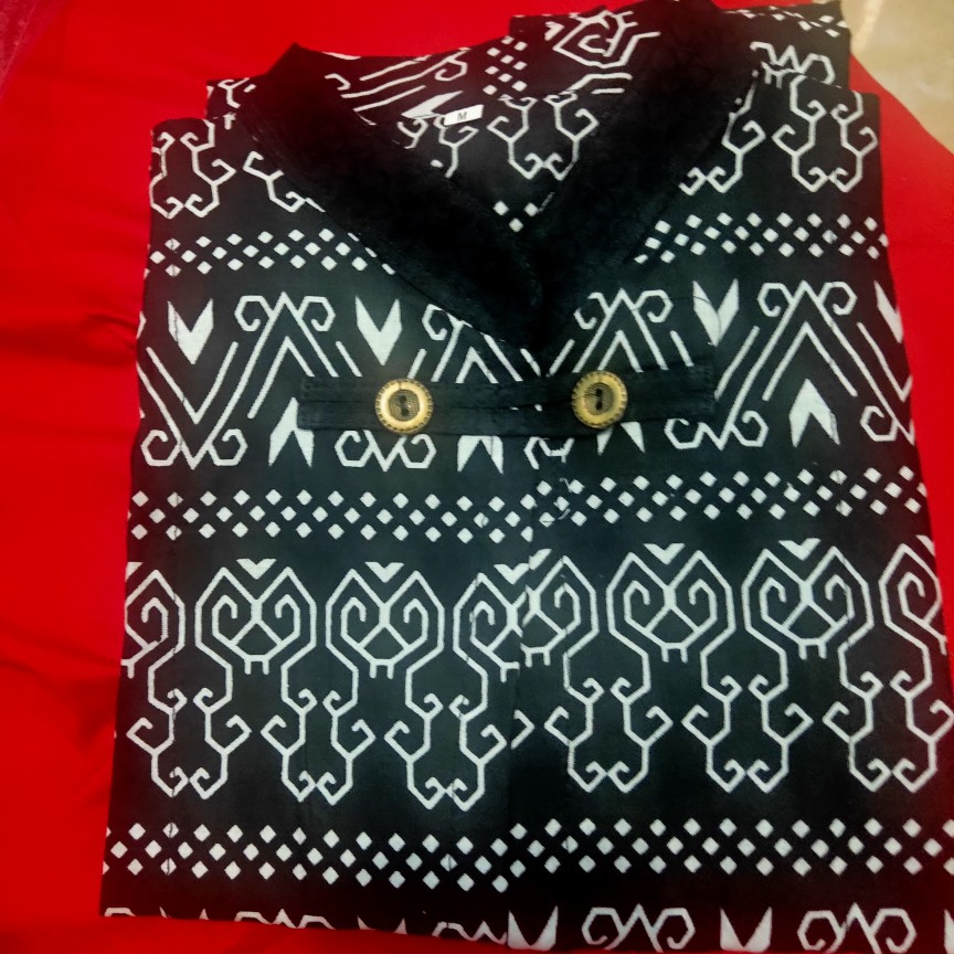 Bswart Batik Hrb026 Kenongo Hem Pendek Padi Pekalongan M L Xl Batik Pria Murah Modern Grosir