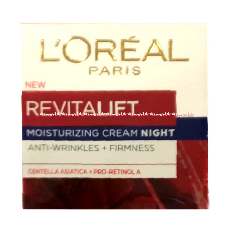L'oreal Revitalift Night Cream 50ml Anti Aging Loreal Original Krim Malam Loreal