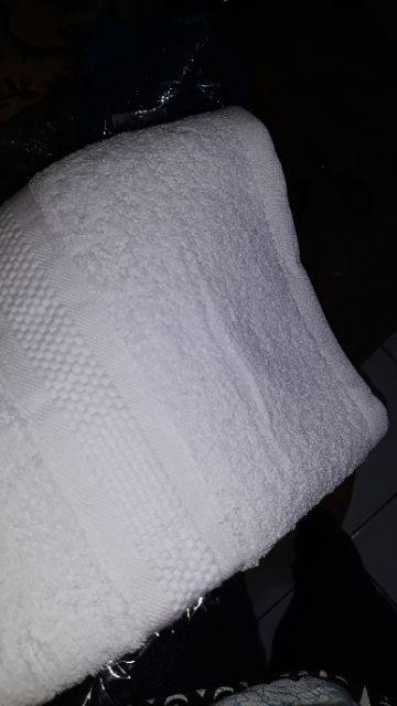 Handuk Dewasa Ukuran 70x140 Mutia Terlaris Termurah Polos Putih