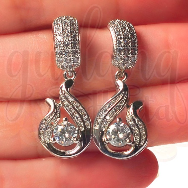 Anting Pesta Crsytal Drop Kristal GH 203217