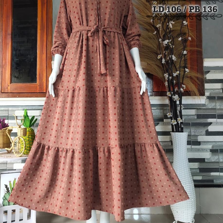 Tidak Diragukan.. TGC Gamis Uragiri Timbul / Uragiri Trunton / Busui / Crinkle Uragiri Dress Muslim