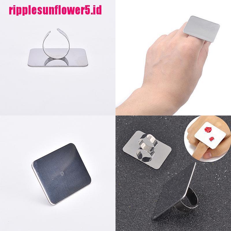 Cincin Palet Pencampur Makeup Foundation Bahan Stainless Steel Dapat Disesuaikan