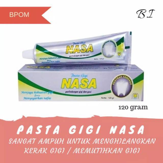 PASTA GIGI NASA PENGHILANG PLAK KARANG GIGI AMPUH