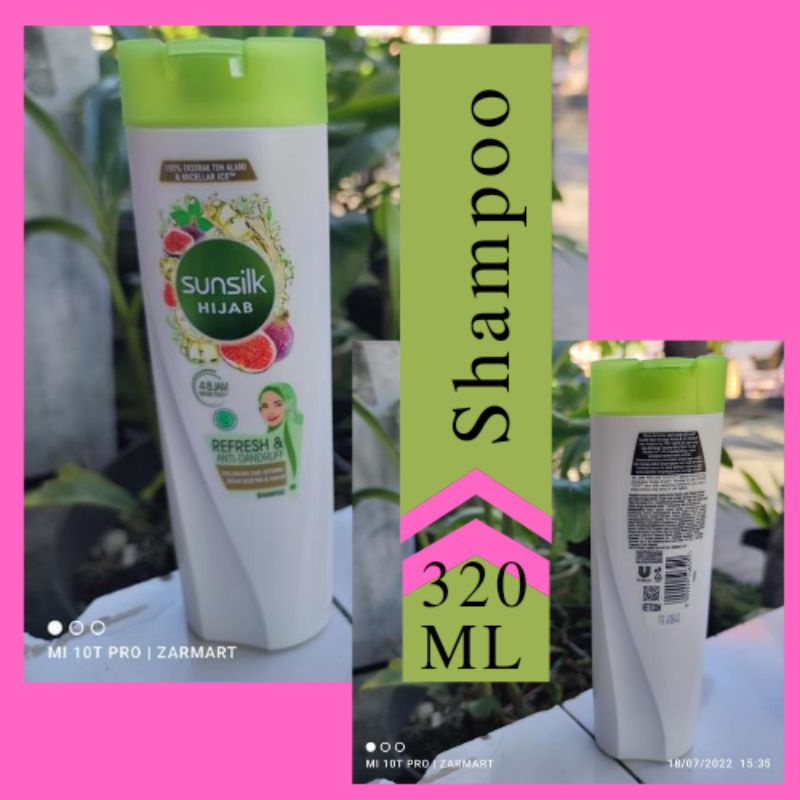 SUNSILK SHAMPOO HIJAB REFRESH & ANTI DANDRUFF 320 340 ML MURAH PROMO TERBATAS