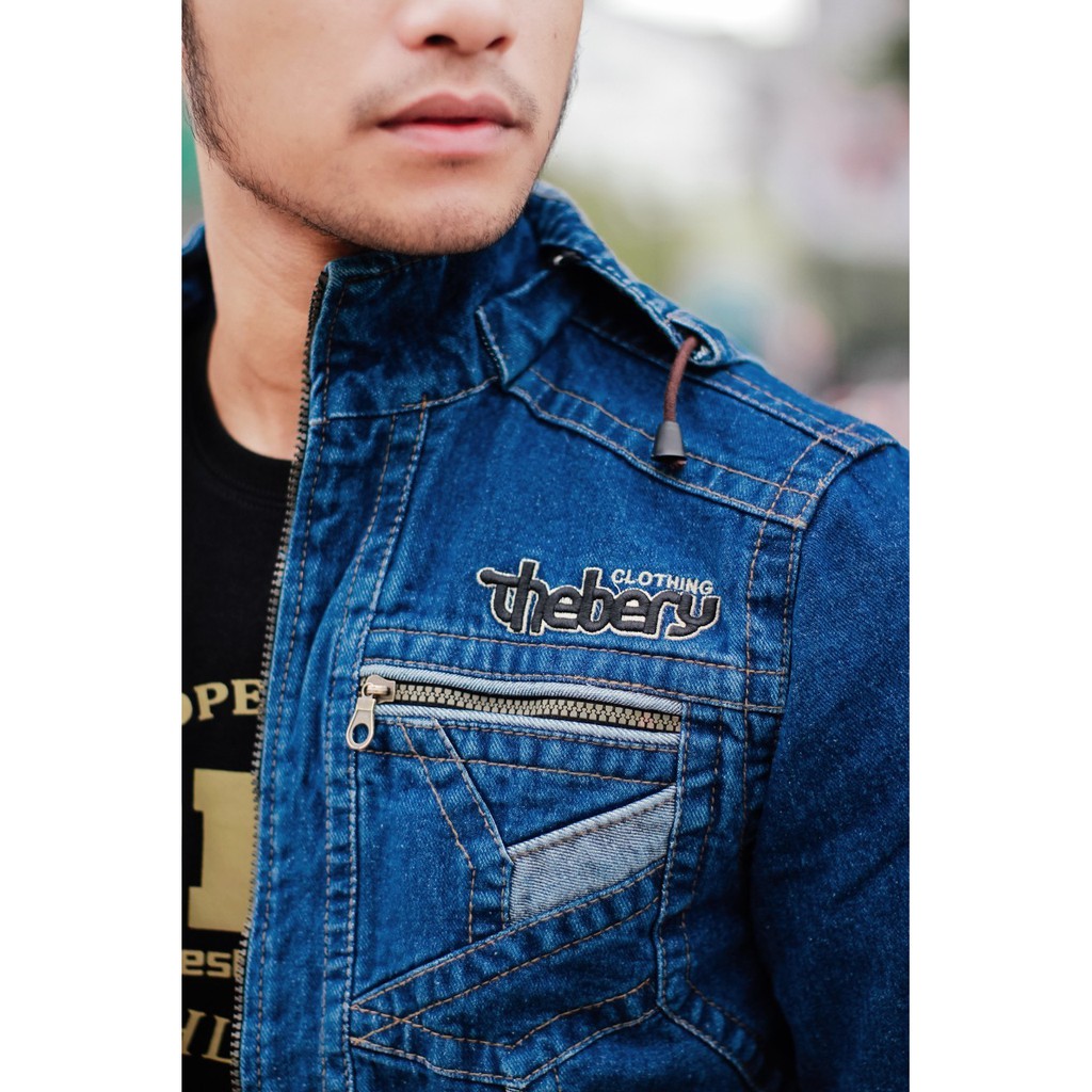 [ BISA COD ] JAKET JEANS DENIM PRIA / JAKET JEANS TB KERAH ORIGINAL THE BERRY