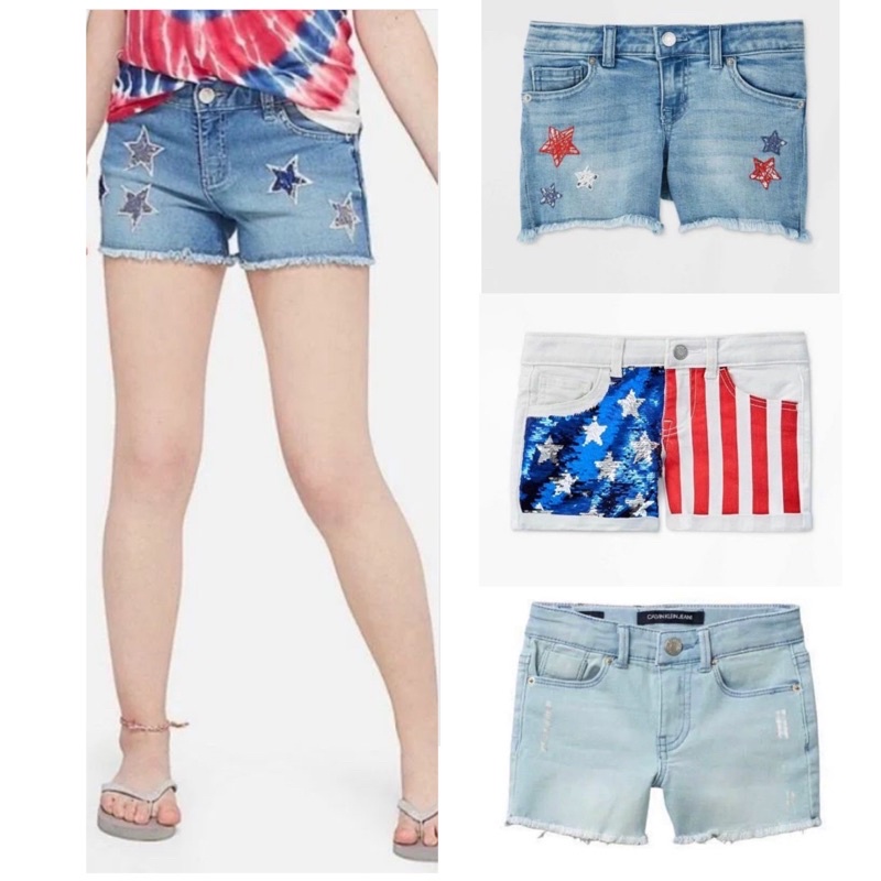 Celana jeans denim pendek anak dan remaja perempuan cewek branded sisa ekspor