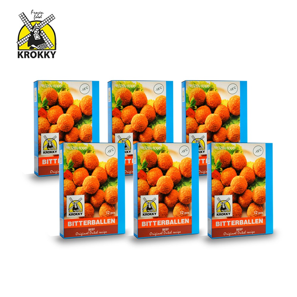 

Krokky Bitterballen Daging Sapi (6pack/72pcs)