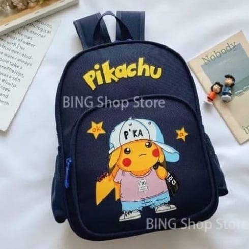 BATOSAI.BAGS - TAS RANSEL SEKOLAH ANAK LAKI LAKI DAN PEREMPUAN PIKACHU TERBARU 2021TAS COD ANAK PEREMPUN BISA BAYAR DI TEMPAT TAS PUNGGUNG ANAK
