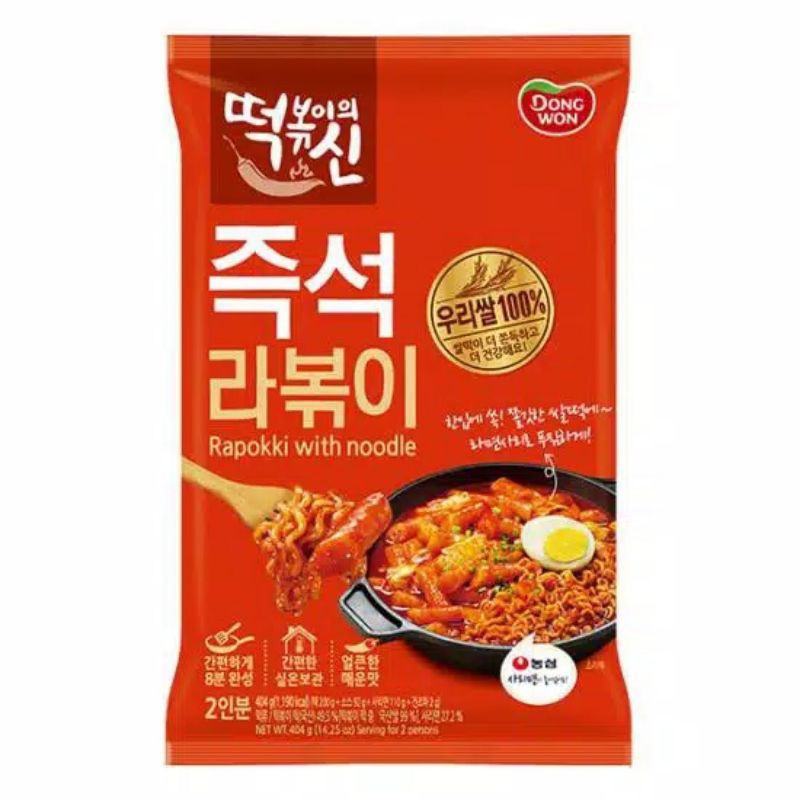

Dongwon Rapokki With Noodle/Kue Beras Dengan Mi 404gr