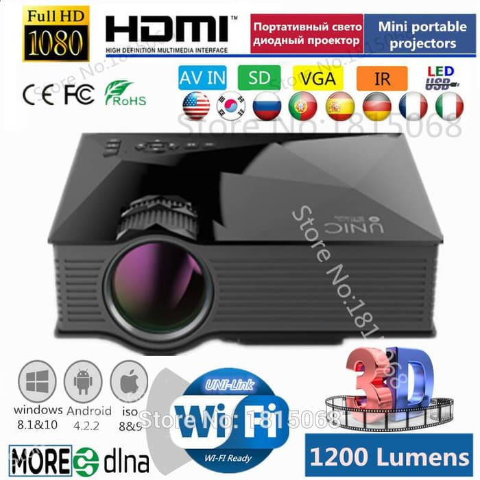 Mini LED Projector UC46 Lumens 1200