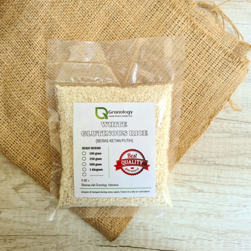 Ketan Putih / White Sticky Rice / Glutinous Rice (250 gram) by Granology