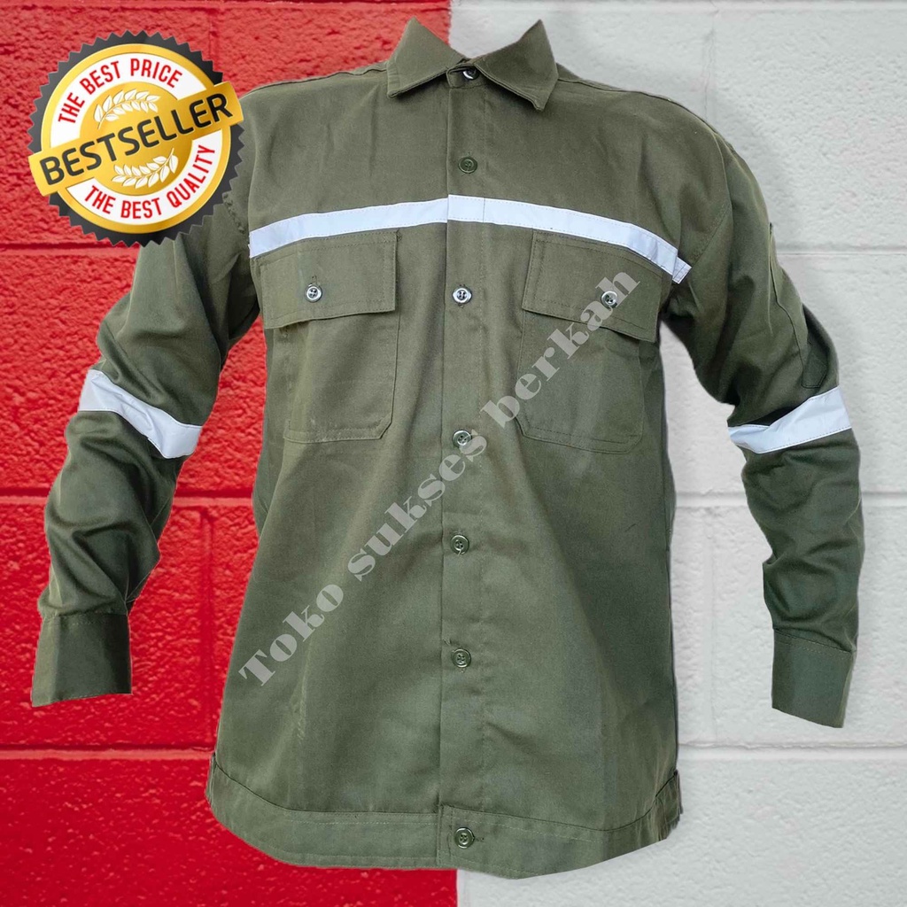 Wearpack safety / Kemeja safety / Baju kerja / Baju proyek / Wearpack Atasan Safety