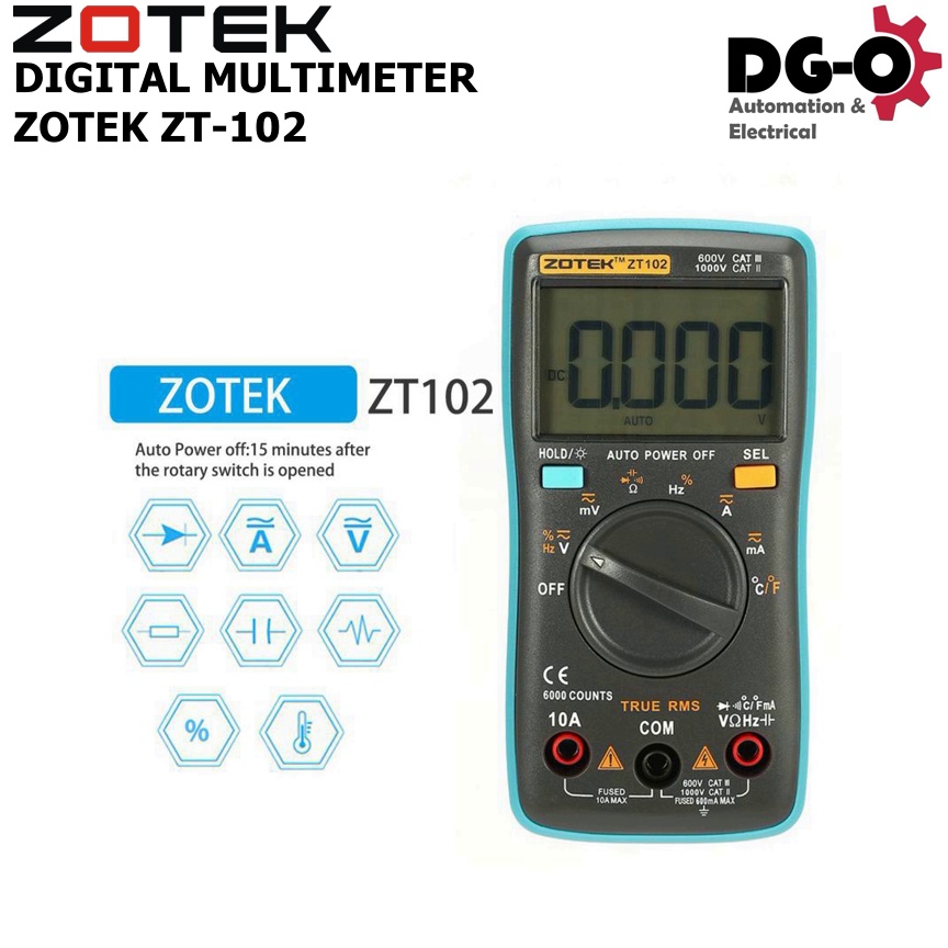 DIGITAL MULTIMETER DIGITAL AVOMETER ZOTEK ZT-102