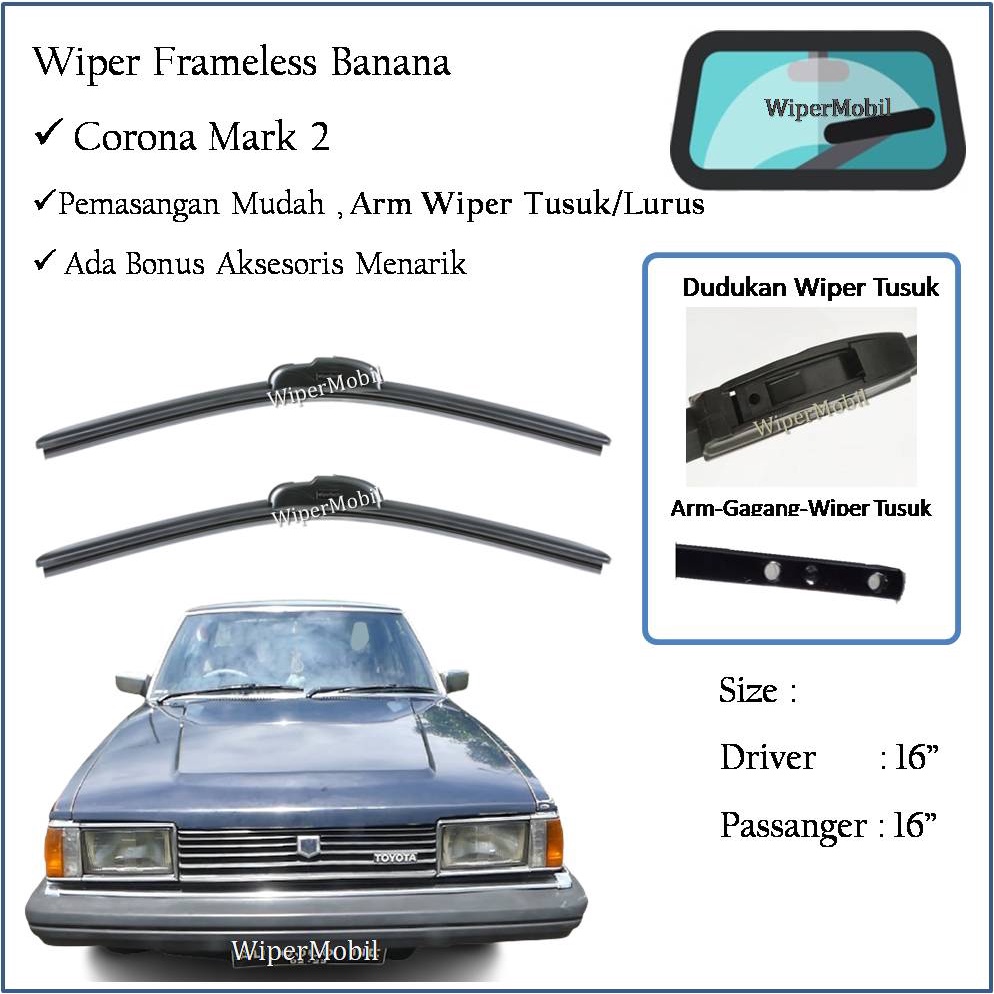 Wiper Frameless Toyota Corona Mark 2