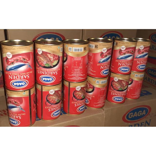 

Gaga Sarden Sambal Saus tomat & chili 155gr