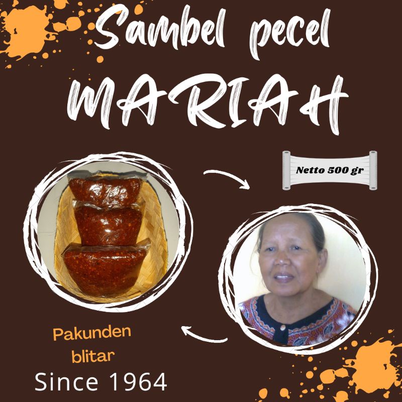 

Sambel Pecel Mariah 500gr