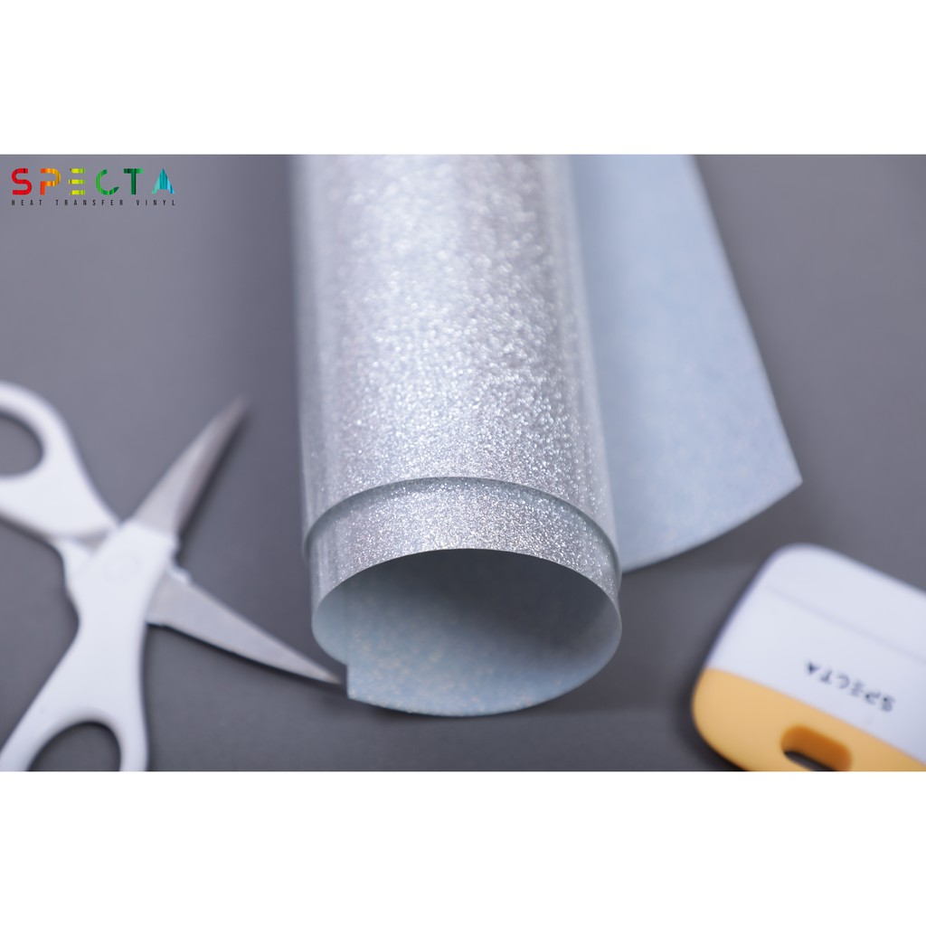 POLYFLEX GLITTER KOREA SPECTAFLEX GLITTER GT-04 HTV LIGHT SILVER