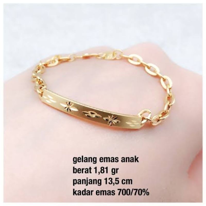 gelang emas bayi