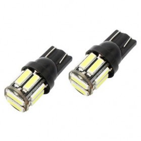 JIAMEN Lampu Mobil Headlight LED T10 W5W SMD 7020 2 PCS - PN-RGB - White