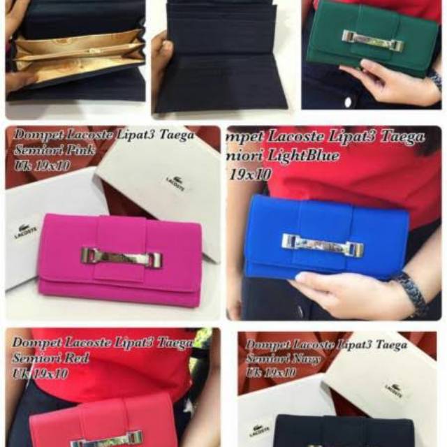 Dompet wanita Lacoste Red New