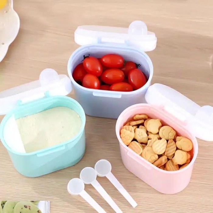 TokoPapin Tempat penyimpanan susu bubuk bayi snack 800 Ml kotak toples susu bubuk snack cemilan serbaguna anak bayi rapat tidak masuk angin