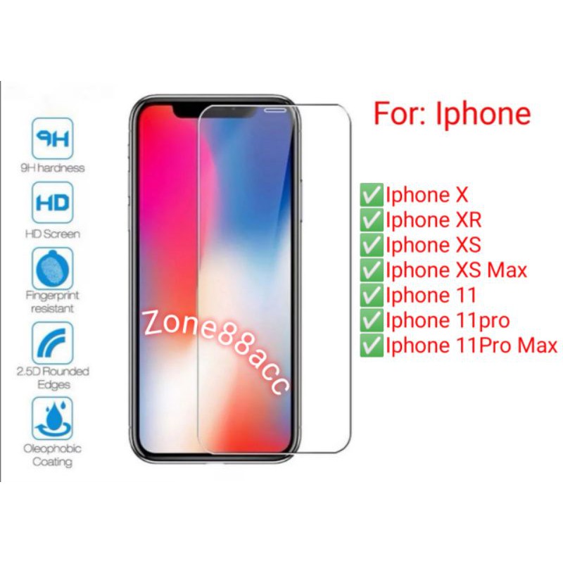 Antigores Iphone X XR XS MAX 11 11PRO 11PRO MAX Tempered glass Bening Screen Guard protector TG