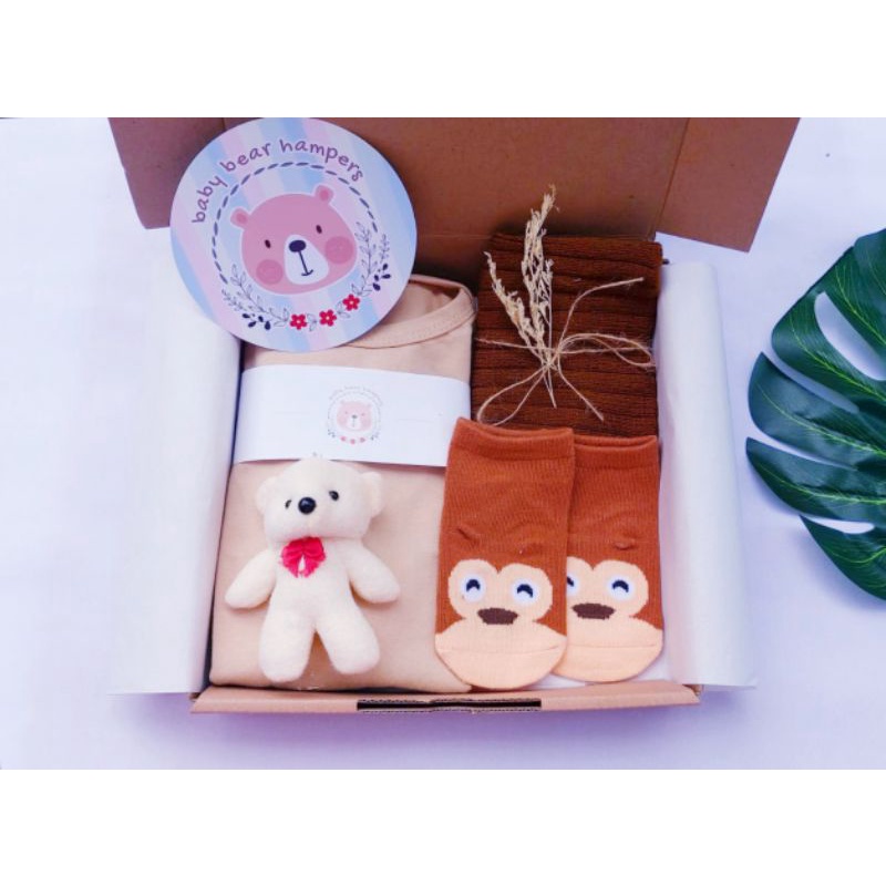 BB1 -  Hampers Bayi / Baby Hampers / Newborn Baby Gift Set / Baby Gift / Kado Bayi / Kado Lahiran / Kado Anak lahir / kado anak / hadiah kelahiran-Klasik bear coco