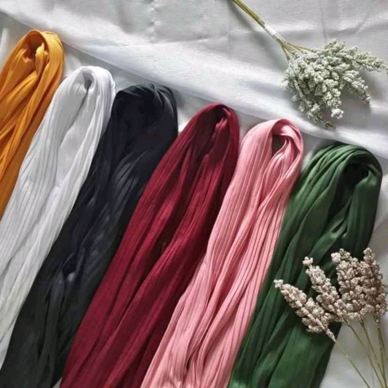 Pashmina plisket hyget / pashmina terbaru / pashmina