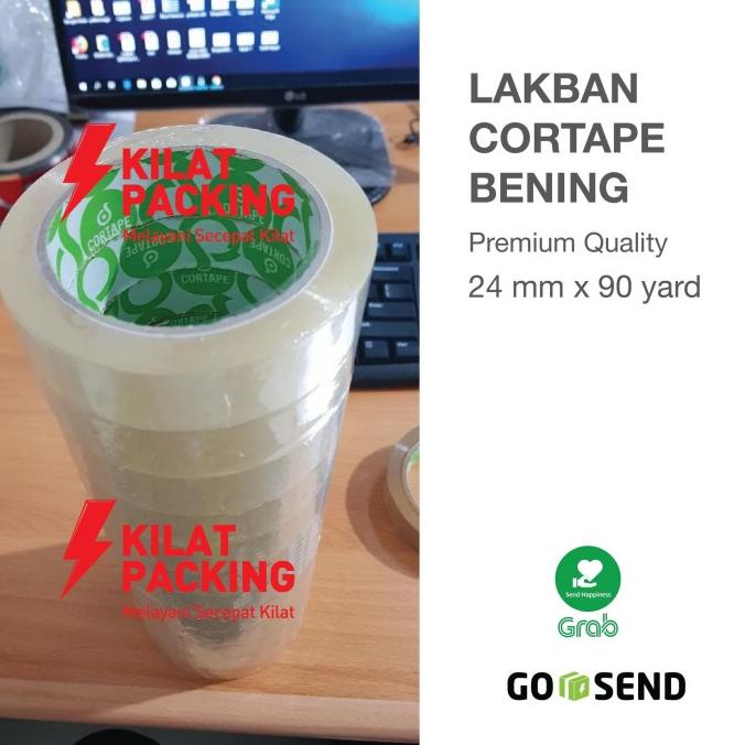 

ORDER-KIRIM Lakban Cortape Bening 24 mm x 90 yard 1 Selop