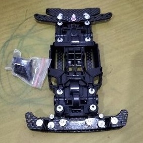 Tamiya STO kosongan - Chassis MSL/PRO suspensi Hitam - AT Pivot Anchor