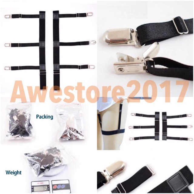 Shirt Suspender Paha Intactor Leg Holder Suspenders Penahan Perapih Kemeja Import