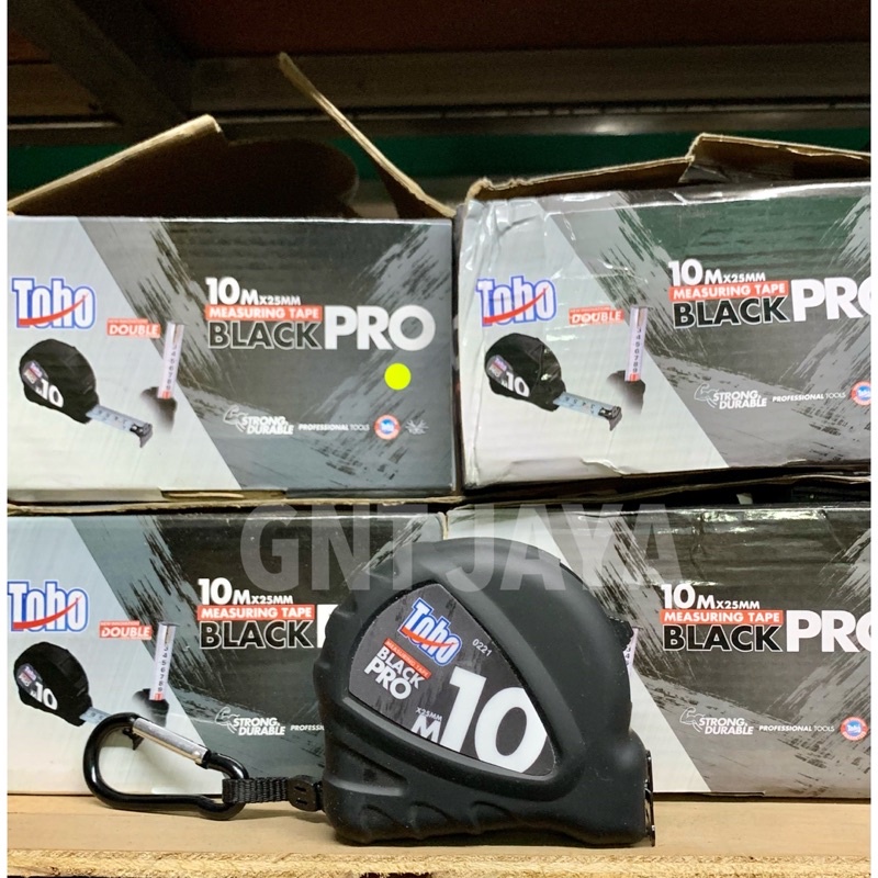 METERAN TOHO HITAM BLACK PRO 3m 5m 8m 10m blackpro premium measuring tape ori alat ukur plat putih m