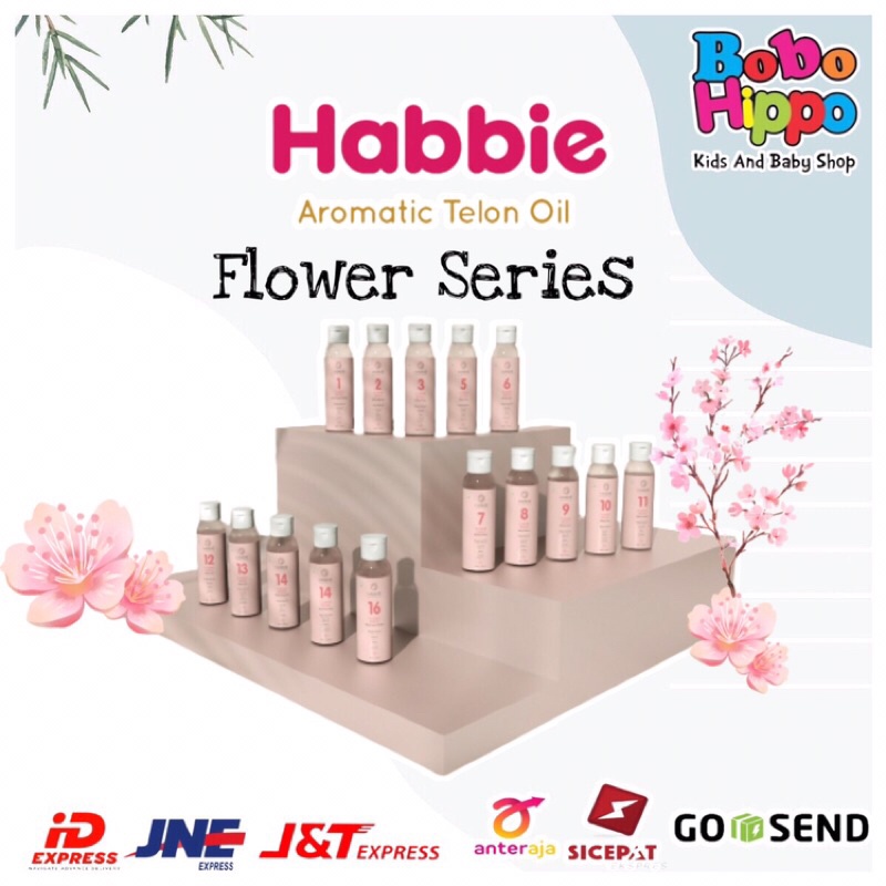 Habbie Aromatic Minyak Telon Flower Series 100 ml BEST SELLER