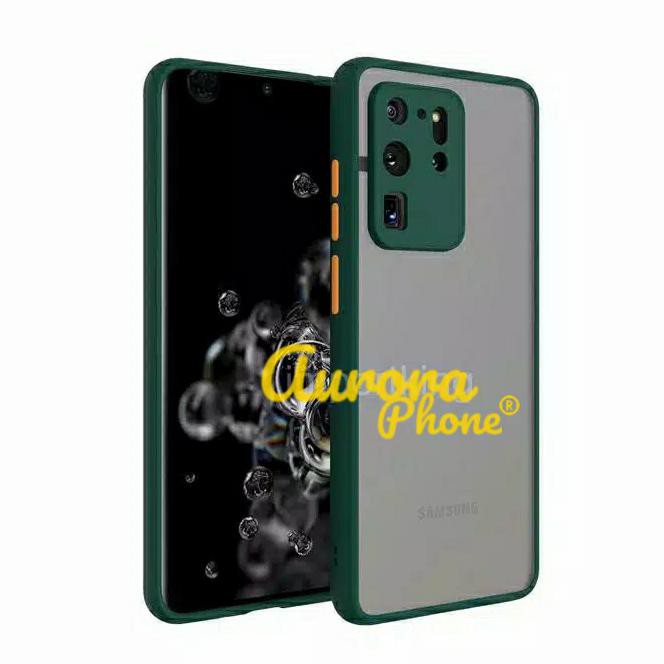 CASE SAMSUNG S20 ULTRA COVER FROSTED CAMERA PROTECTION CASING S20ULTRA - HITAM, S20 ULTRA