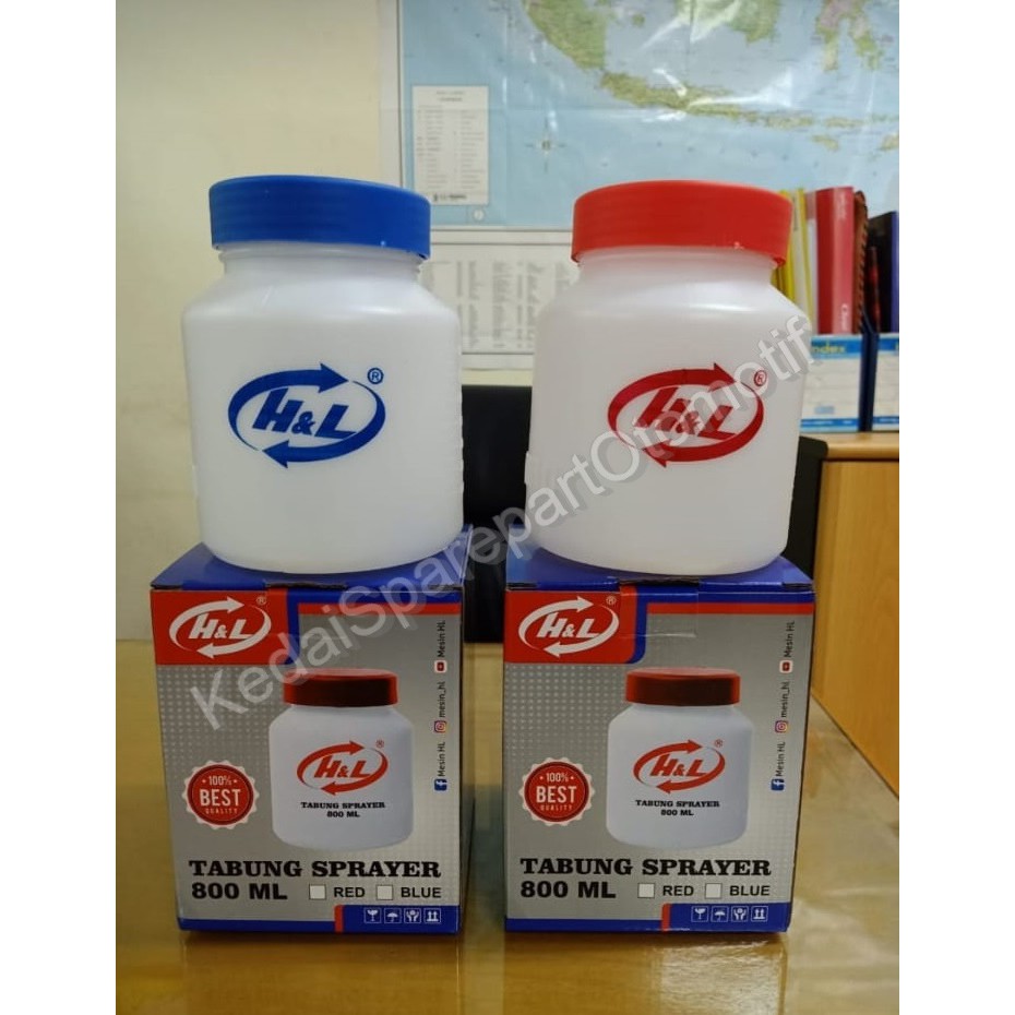 BOTOL SPRAYER 800ML H&L MERAH / BIRU