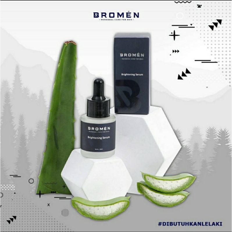 BROMEN Paket Perawatan Wajah / Brightening Soap Charcoal Active Care/ Sabun Pria / Serum Pria