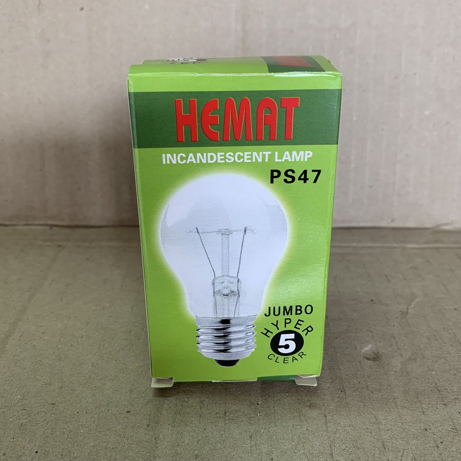 Lampu Pijar Hemat 5W 5 Watt Lampu Bohlam Penghangat Penetas Telur Lampu Inkubator