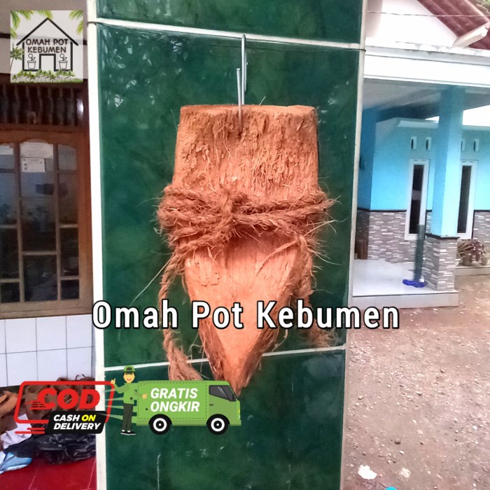 Tepes Media Tempel Anggrek Sabut Kelapa / Media Tanam Sabut Kelapa